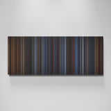 Die Hard movie canvas wall art - color palette print