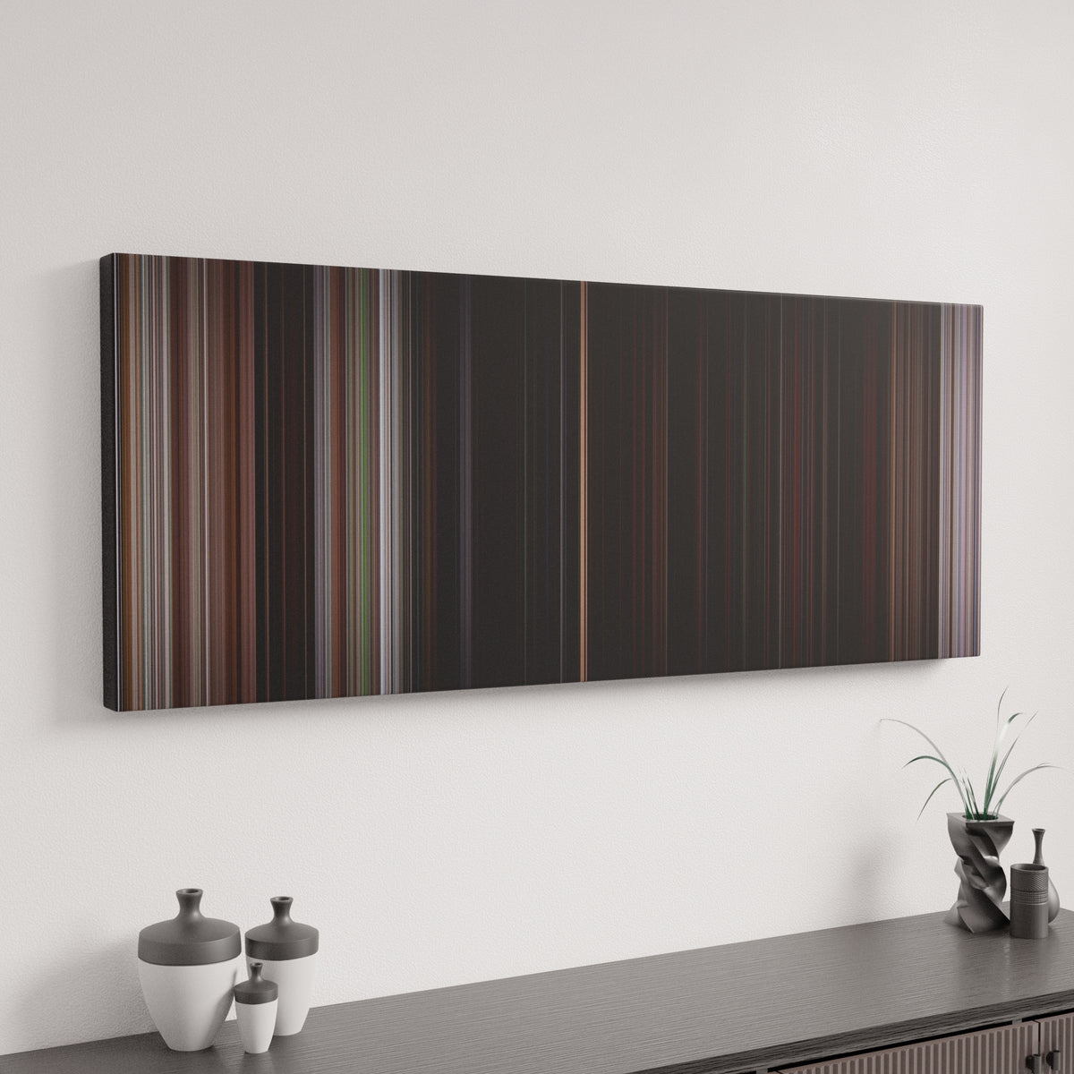 The Goonies canvas art in modern interior - movie color palette