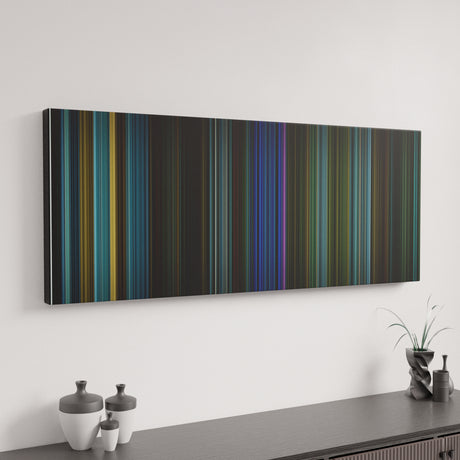 John Wick canvas art in modern interior - movie color palette