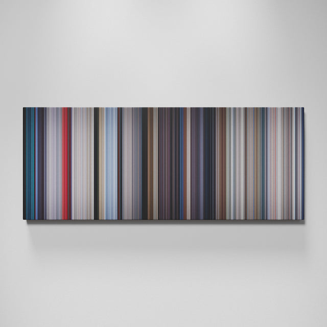 Superman movie canvas wall art - color palette print