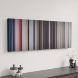 Superman canvas art in modern interior - movie color palette
