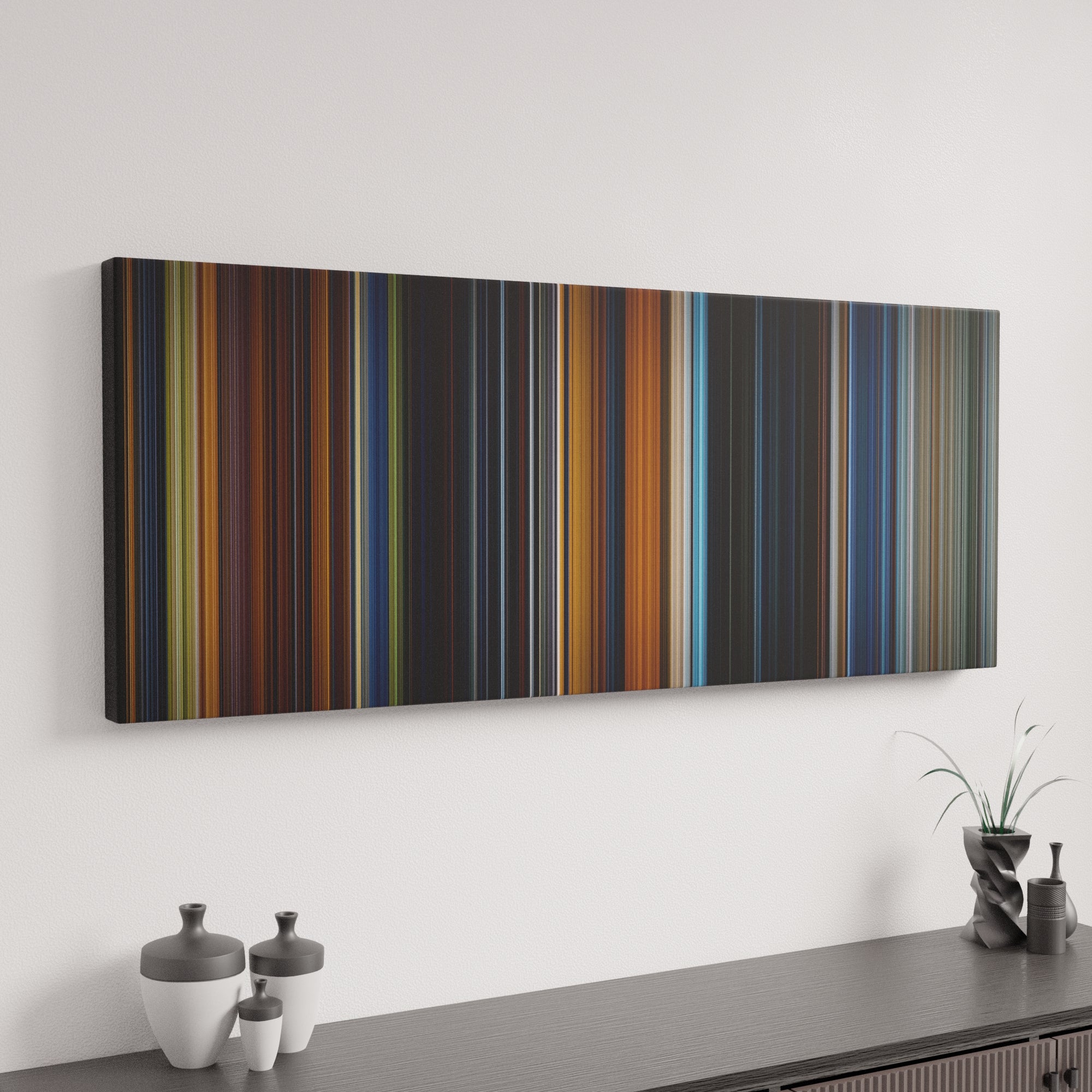 The Lord of the Rings: The Fellowship of the Ring canvas art in modern interior - movie color palette