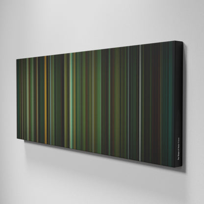 Side view of Buff's of The Shape of Water Frome on the wall