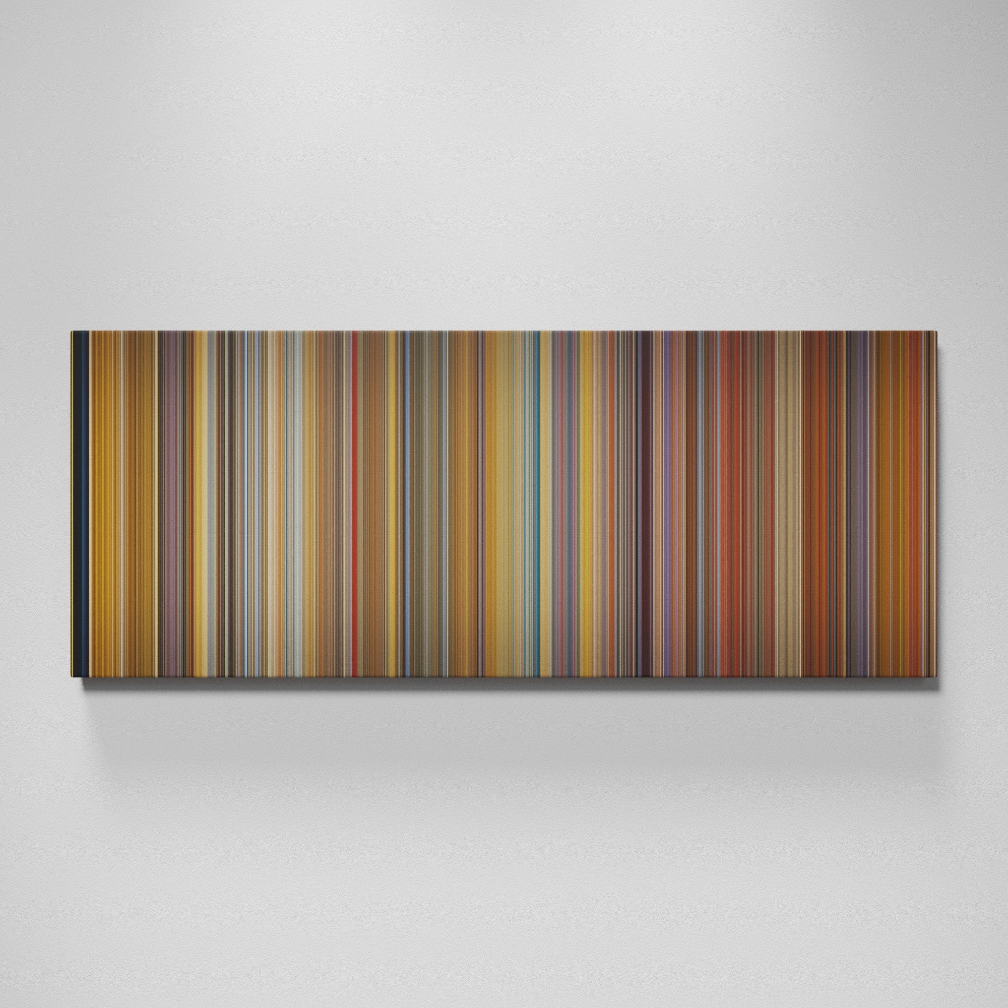 The Fifth Element movie canvas wall art - color palette print