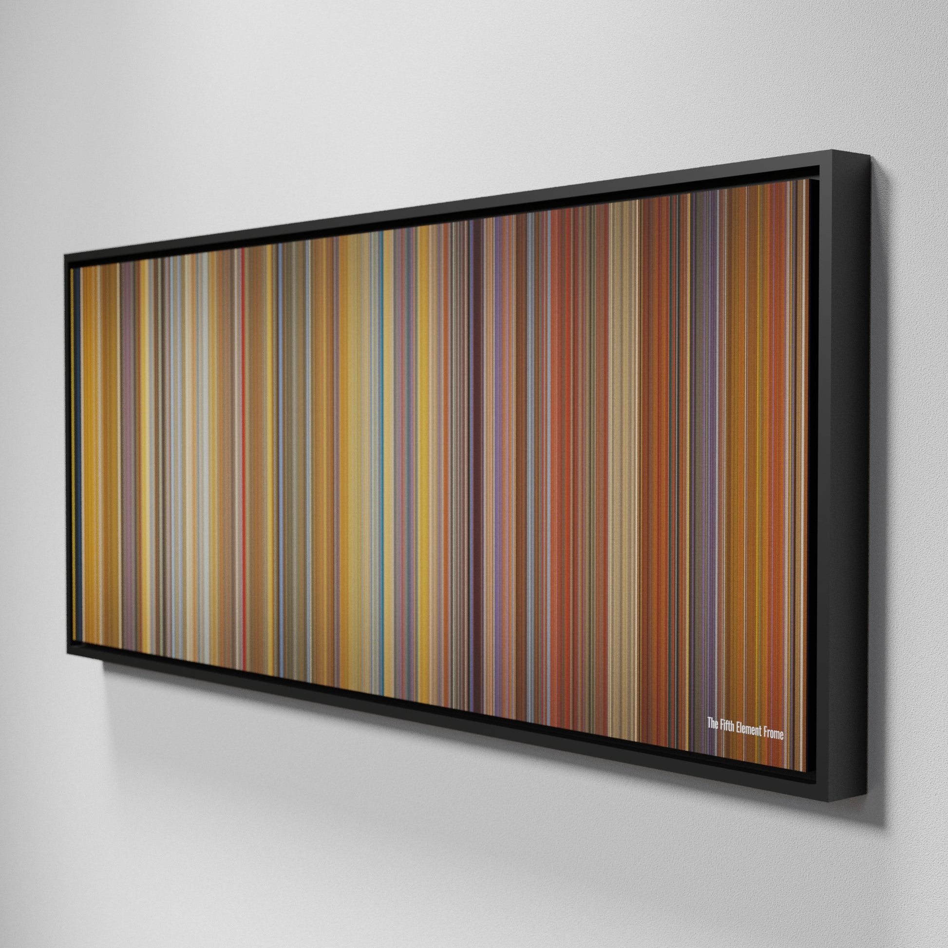 Side view of Framed Buff's of The Fifth Element Frome on the wall