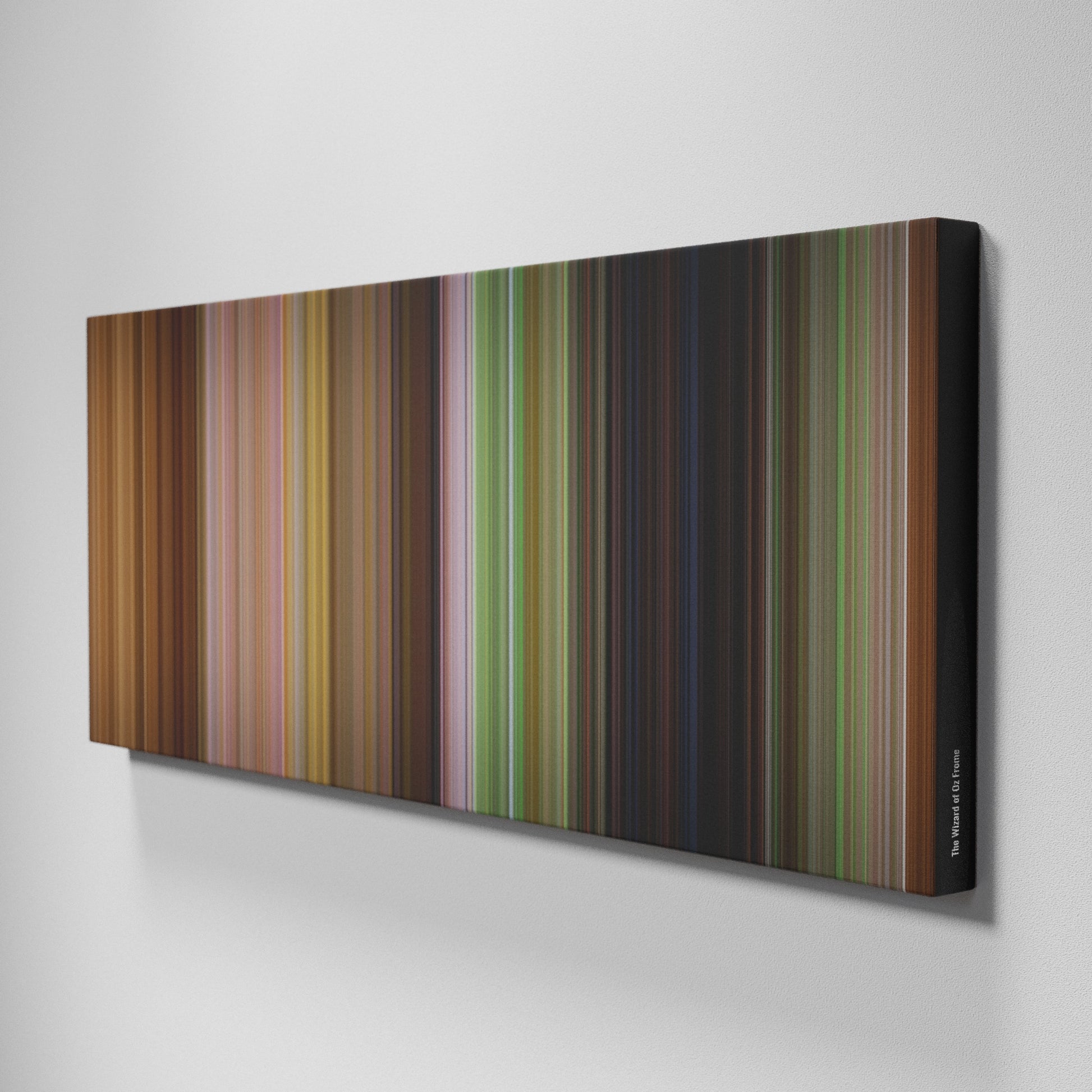 Side view of Buff's of The Wizard of Oz Frome on the wall