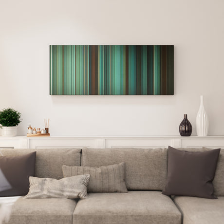 Twilight canvas print in living room - film wall decor