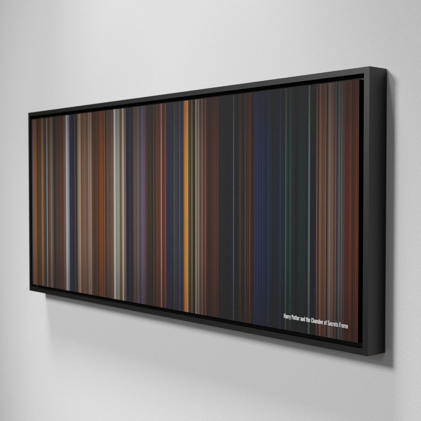 Side view of Framed Buff's of Harry Potter and the Chamber of Secrets Frome on the wall