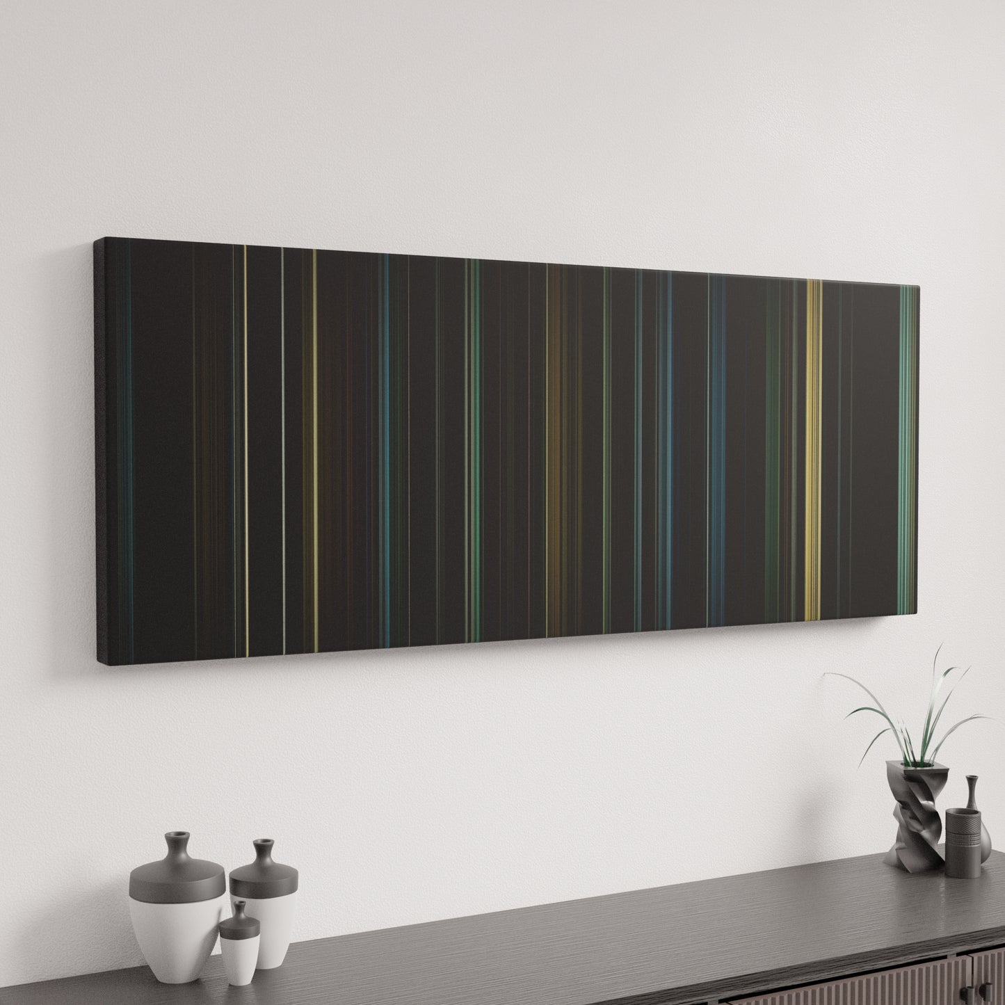 Minimal interior design with Harry Potter and the Deathly Hallows: Part 1 Frome on the wall