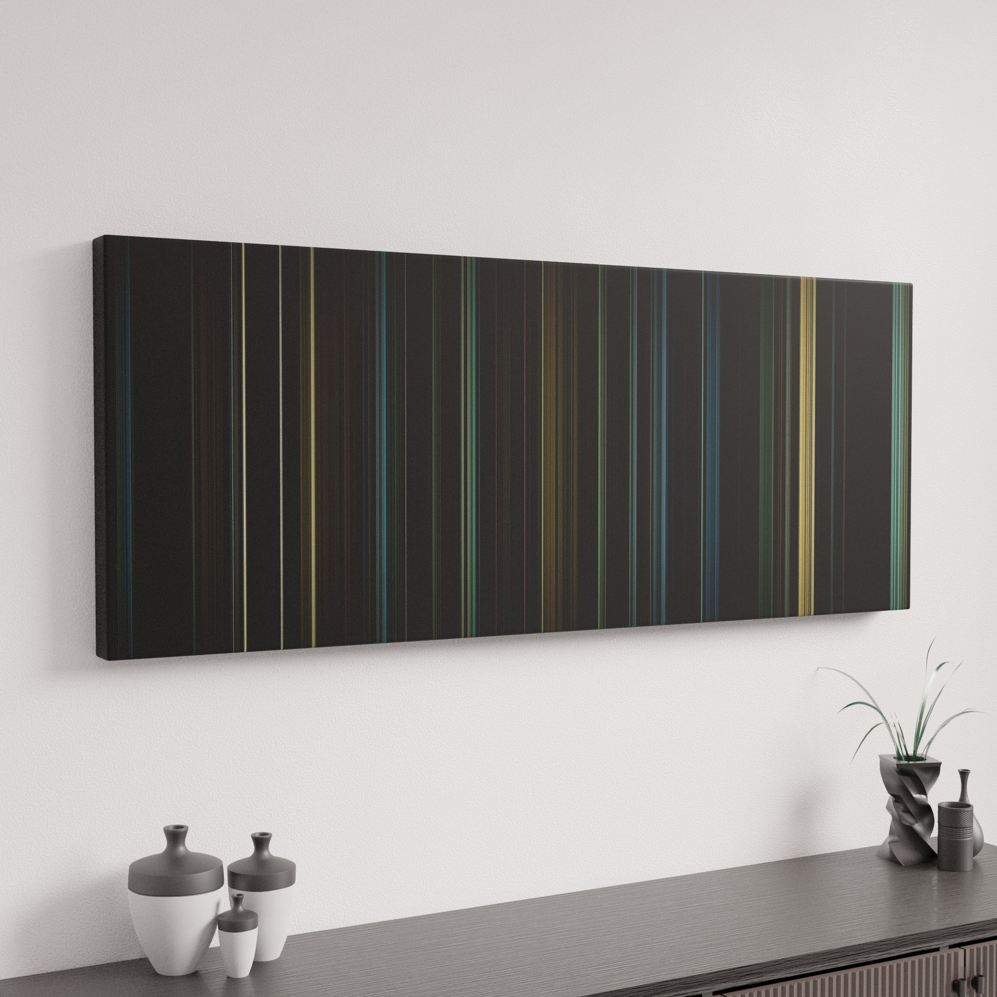 Minimal interior design with Harry Potter and the Deathly Hallows: Part 1 Frome on the wall