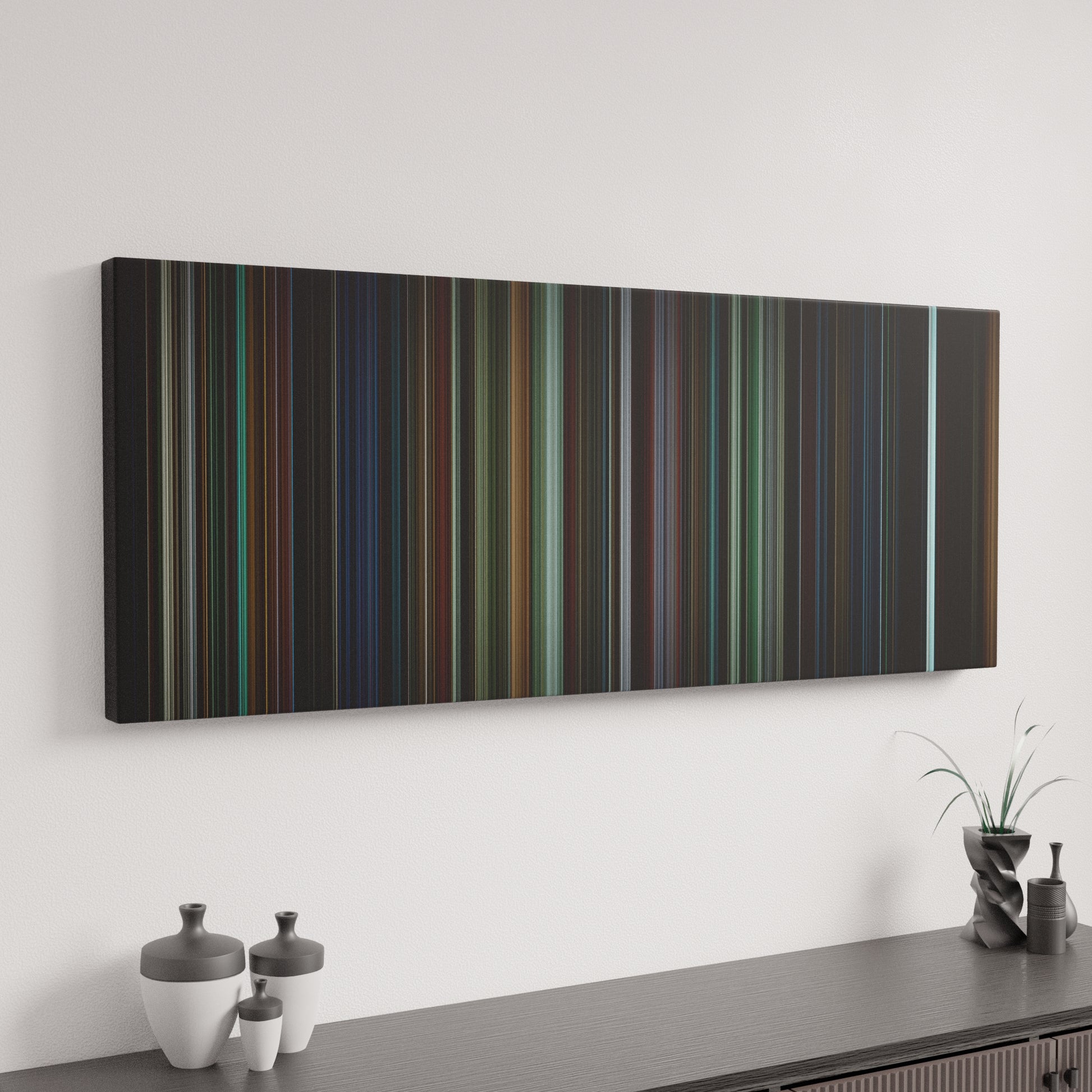 Minimal interior design with Harry Potter and the Goblet of Fire Frome on the wall