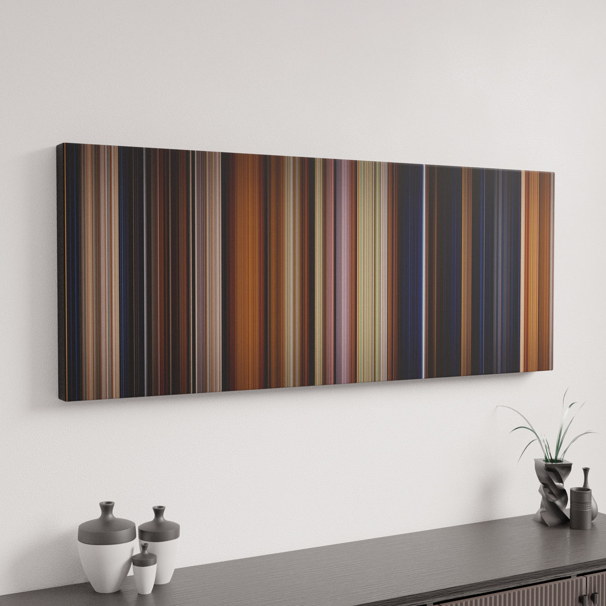 Harry Potter and the Sorcerer's Stone canvas art in modern interior - movie color palette