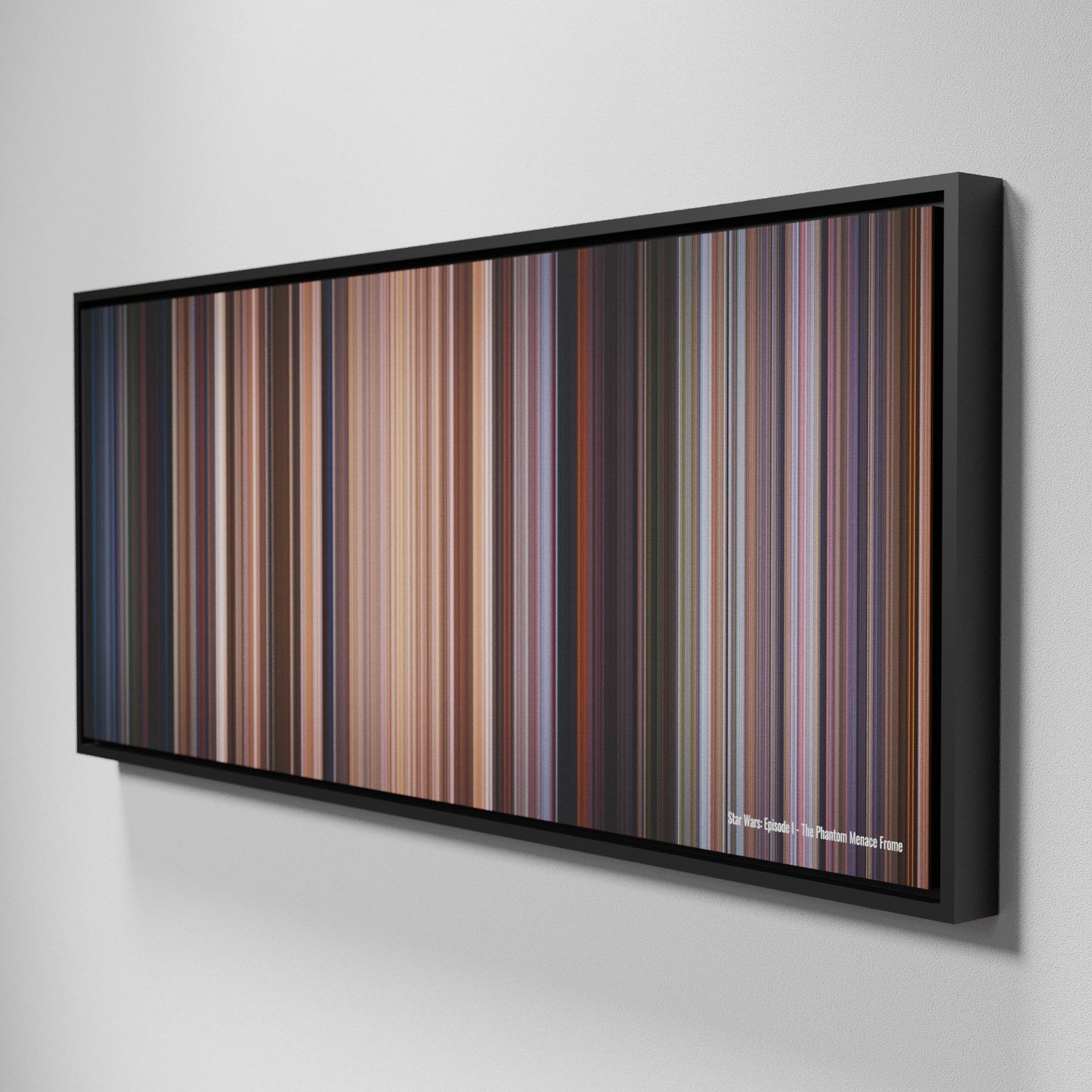 Side view of Framed Buff's of Star Wars: Episode I - The Phantom Menace Frome on the wall