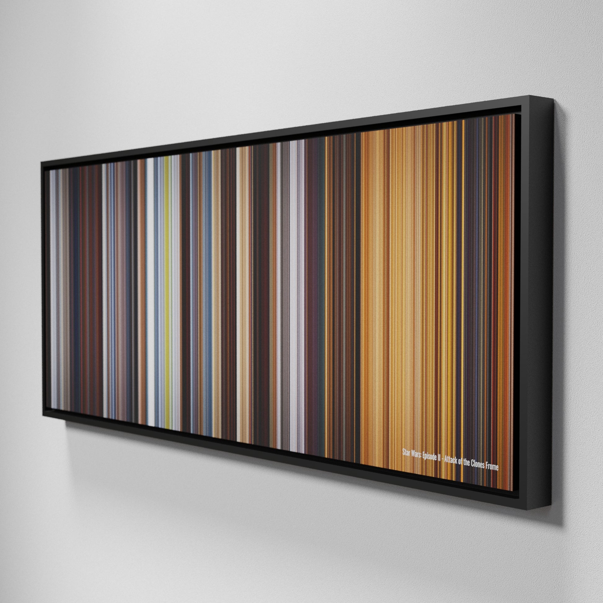 Side view of Framed Buff's of Star Wars: Episode II - Attack of the Clones Frome on the wall