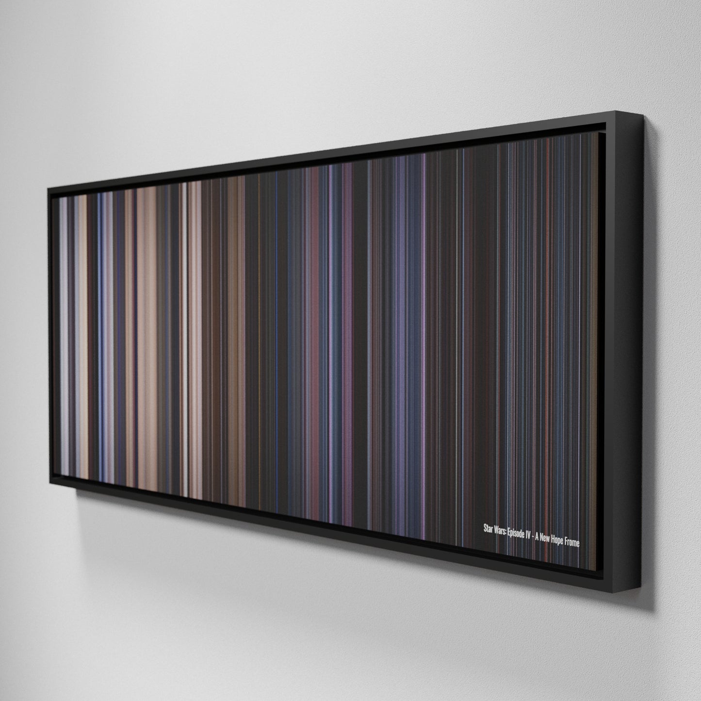 Side view of Framed Buff's of Star Wars: Episode IV - A New Hope Frome on the wall