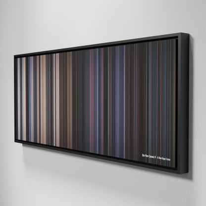 Side view of Framed Buff's of Star Wars: Episode IV - A New Hope Frome on the wall