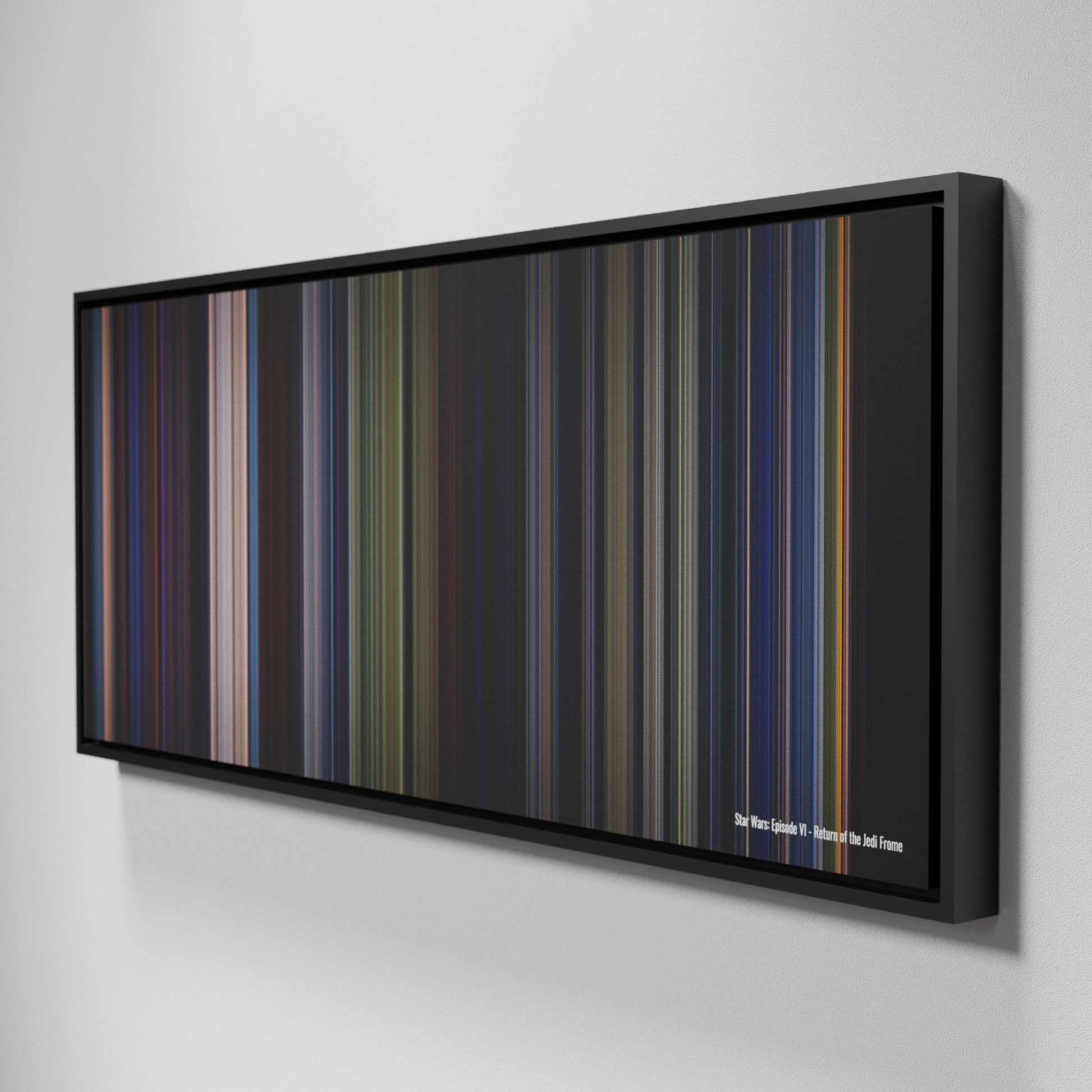 Side view of Framed Buff's of Star Wars: Episode VI - Return of the Jedi Frome on the wall