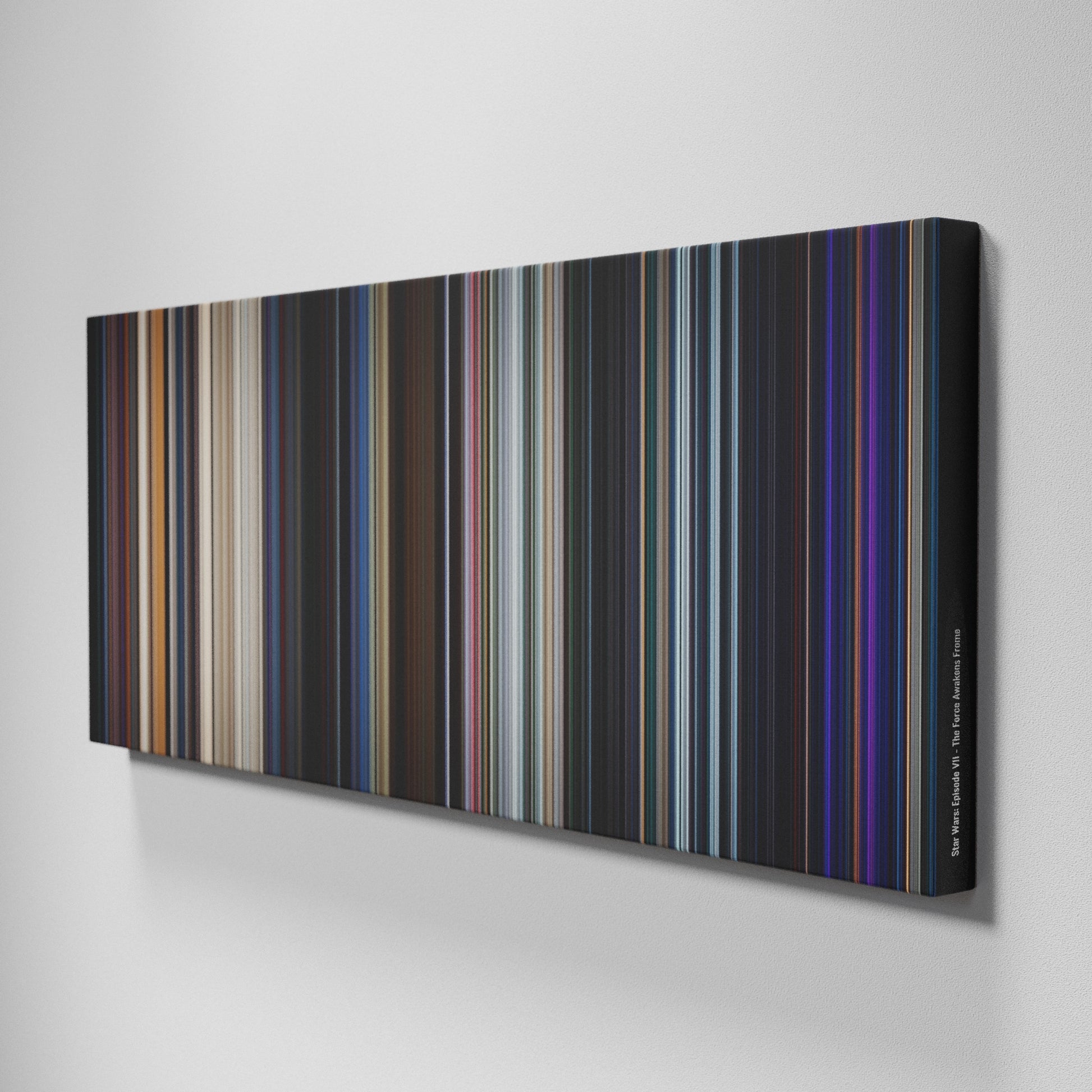 Side view of Buff's of Star Wars: Episode VII - The Force Awakens Frome on the wall