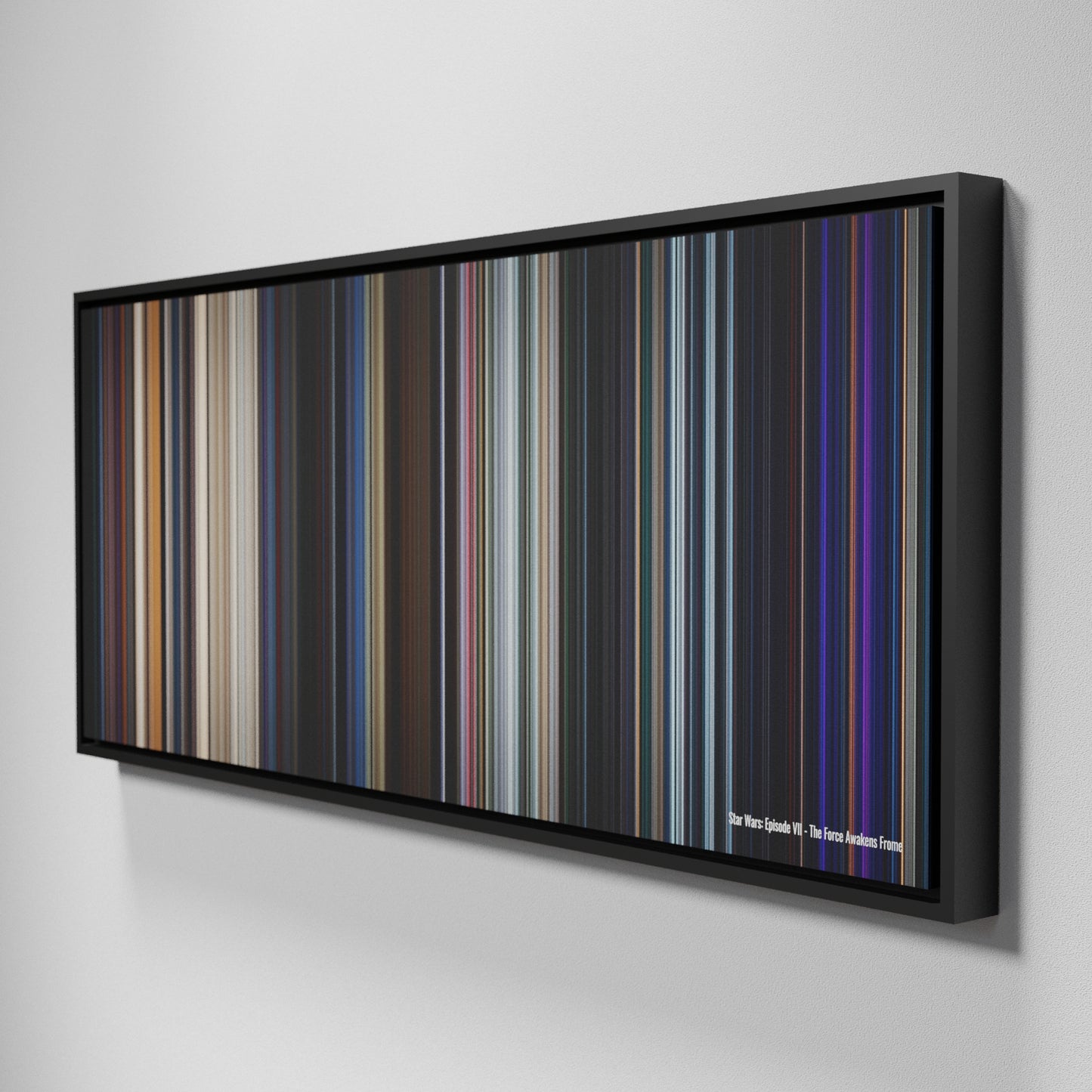 Side view of Framed Buff's of Star Wars: Episode VII - The Force Awakens Frome on the wall