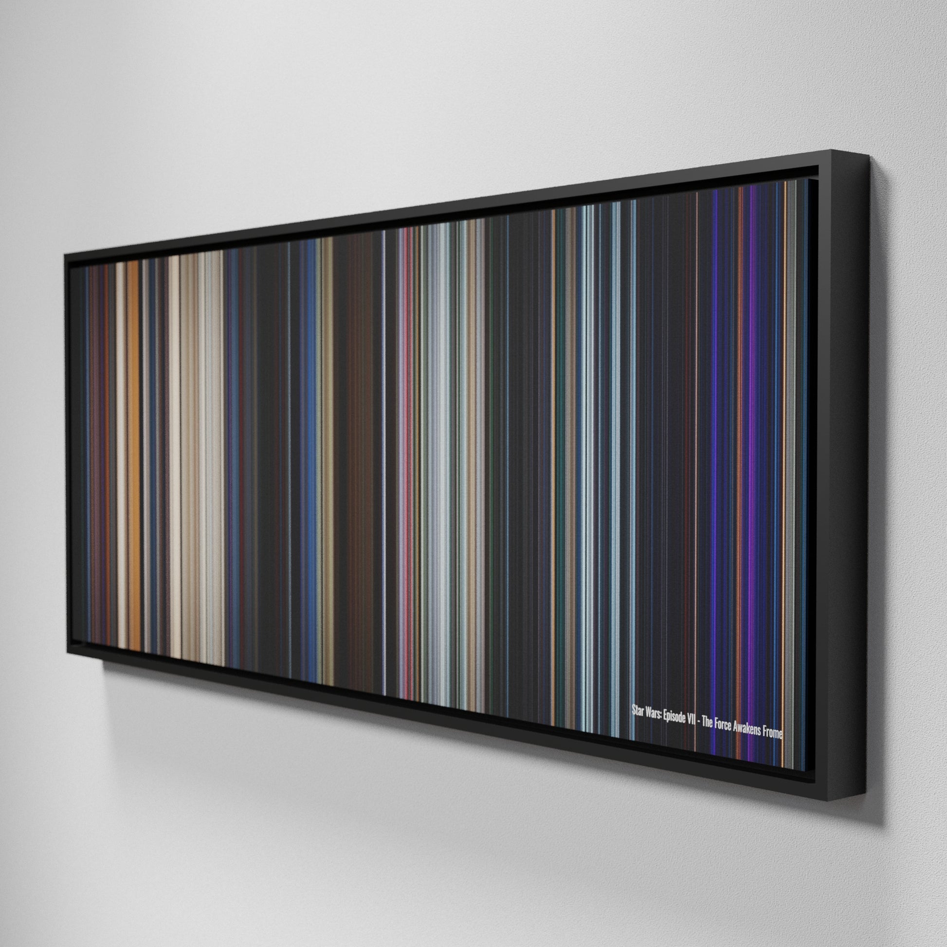 Side view of Framed Buff's of Star Wars: Episode VII - The Force Awakens Frome on the wall