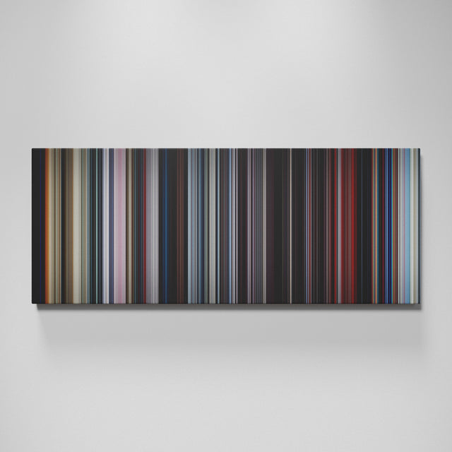 2001 A Space Odyssey movie canvas wall art - color palette print