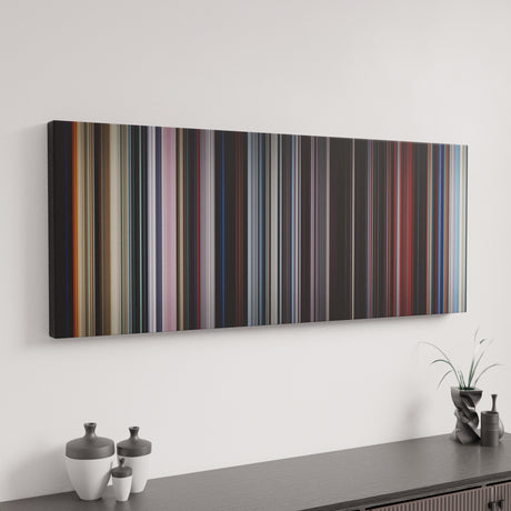 2001 A Space Odyssey canvas art in modern interior - movie color palette