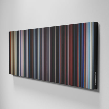 Side view of Buff's of 2001: A Space Odyssey Frome on the wall