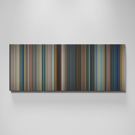 Baby Driver movie canvas wall art - color palette print