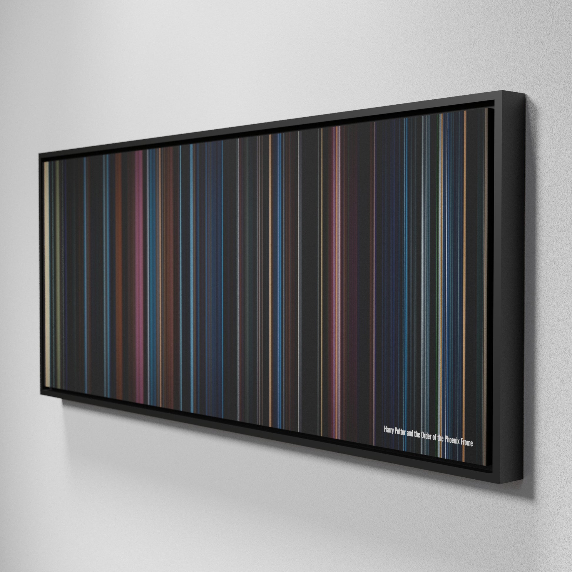 Side view of Framed Buff's of Harry Potter and the Order of the Phoenix Frome on the wall