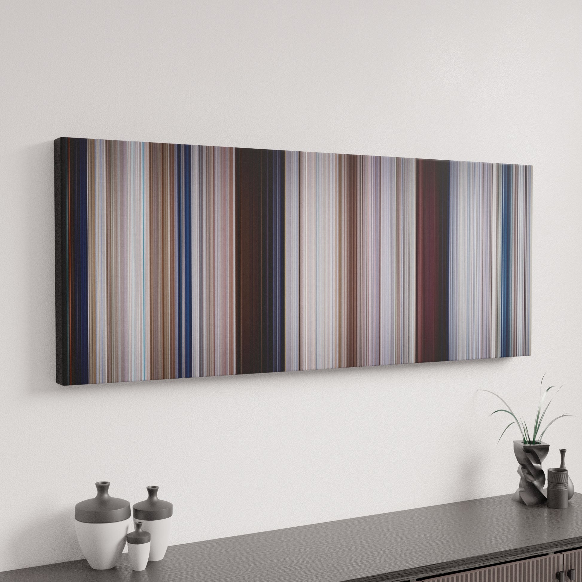 Minimal interior design with Jaws Frome on the wall