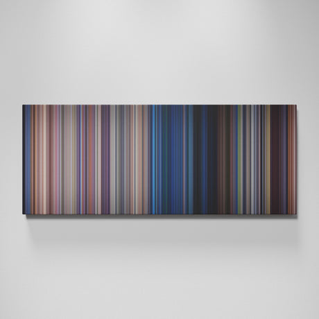 Jurassic Park movie canvas wall art - color palette print