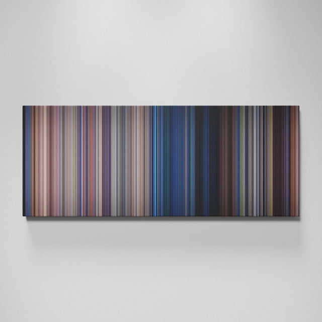 Jurassic Park movie canvas wall art - color palette print