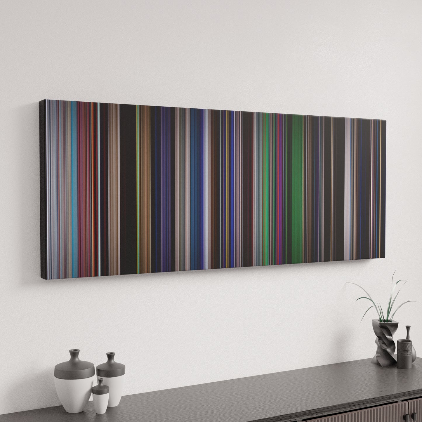 Minimal interior design with La La Land Frome on the wall