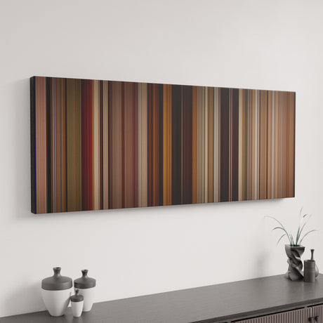 Pulp Fiction canvas art in modern interior - movie color palette