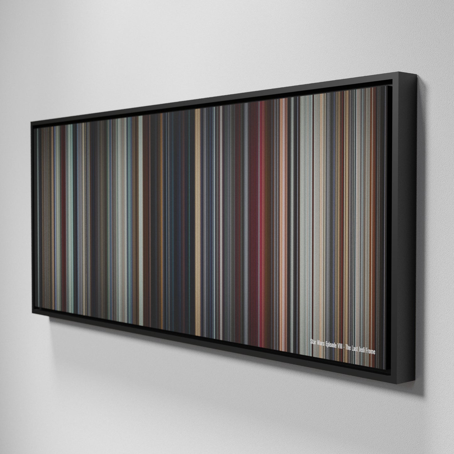 Side view of Framed Buff's of Star Wars: Episode VIII - The Last Jedi Frome on the wall