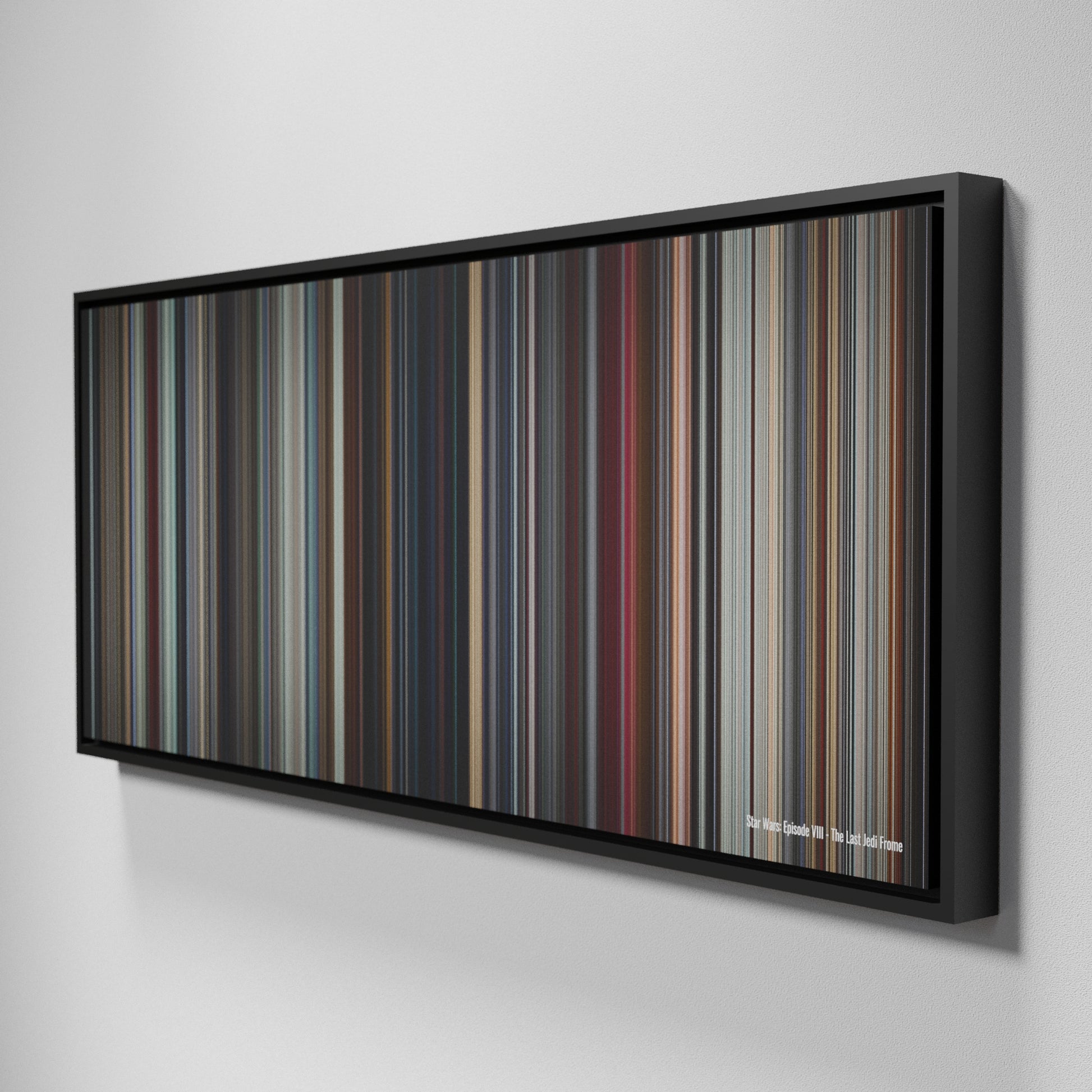 Side view of Framed Buff's of Star Wars: Episode VIII - The Last Jedi Frome on the wall