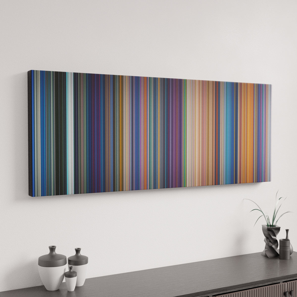 The Little Mermaid canvas art in modern interior - movie color palette