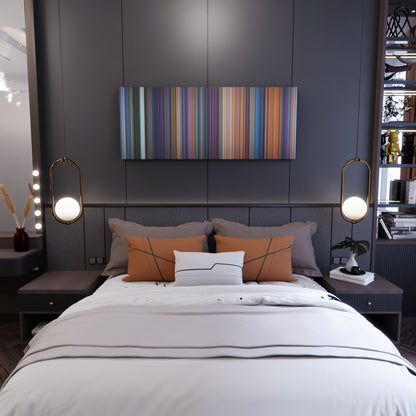 Bedroom interior with The Little Mermaid Frome on the wall