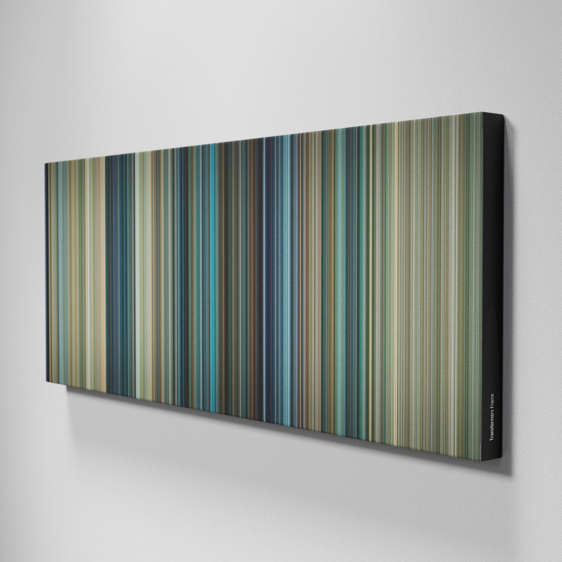 Side view of Buff's of Transformers Frome on the wall