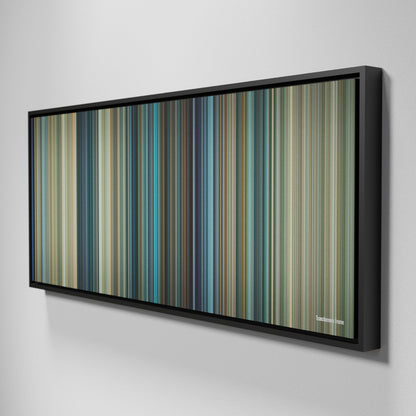 Side view of Framed Buff's of Transformers Frome on the wall