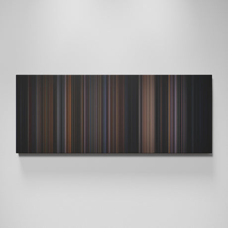 Batman movie canvas wall art - color palette print