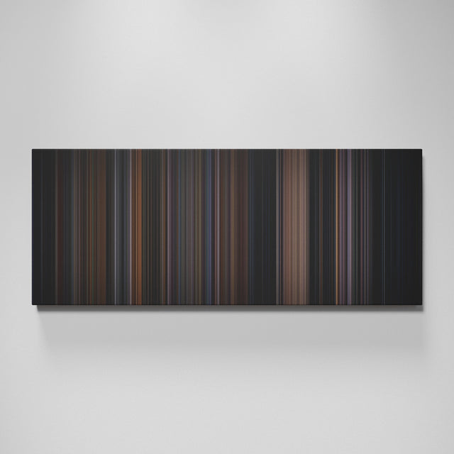 Batman movie canvas wall art - color palette print