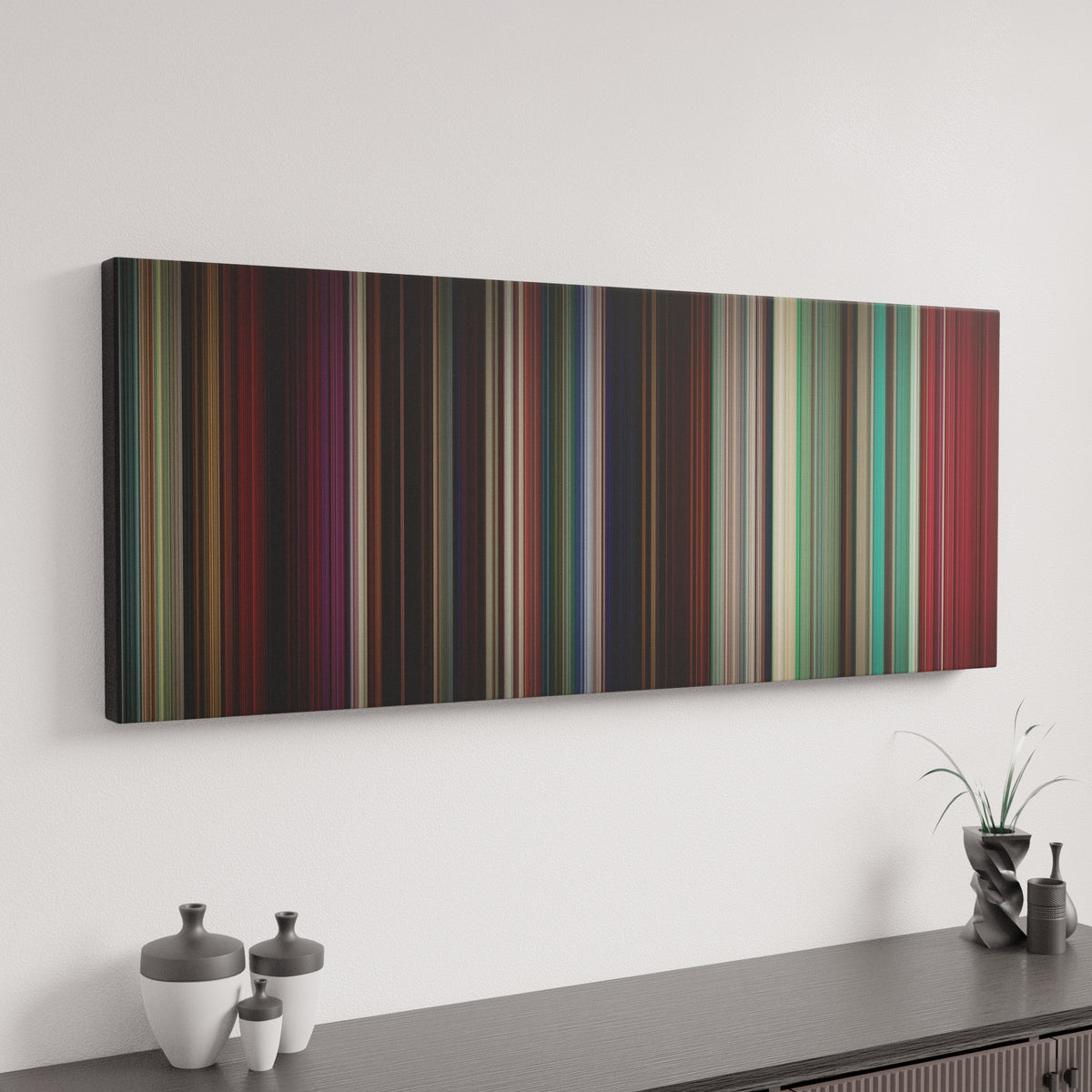 Dirty Dancing canvas art in modern interior - movie color palette