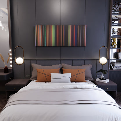 Bedroom interior with Tangled Frome on the wall