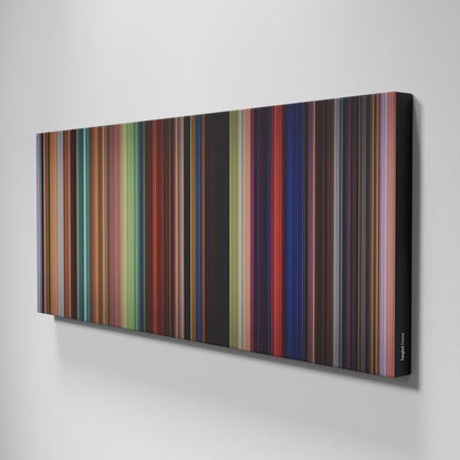 Side view of Buff's of Tangled Frome on the wall