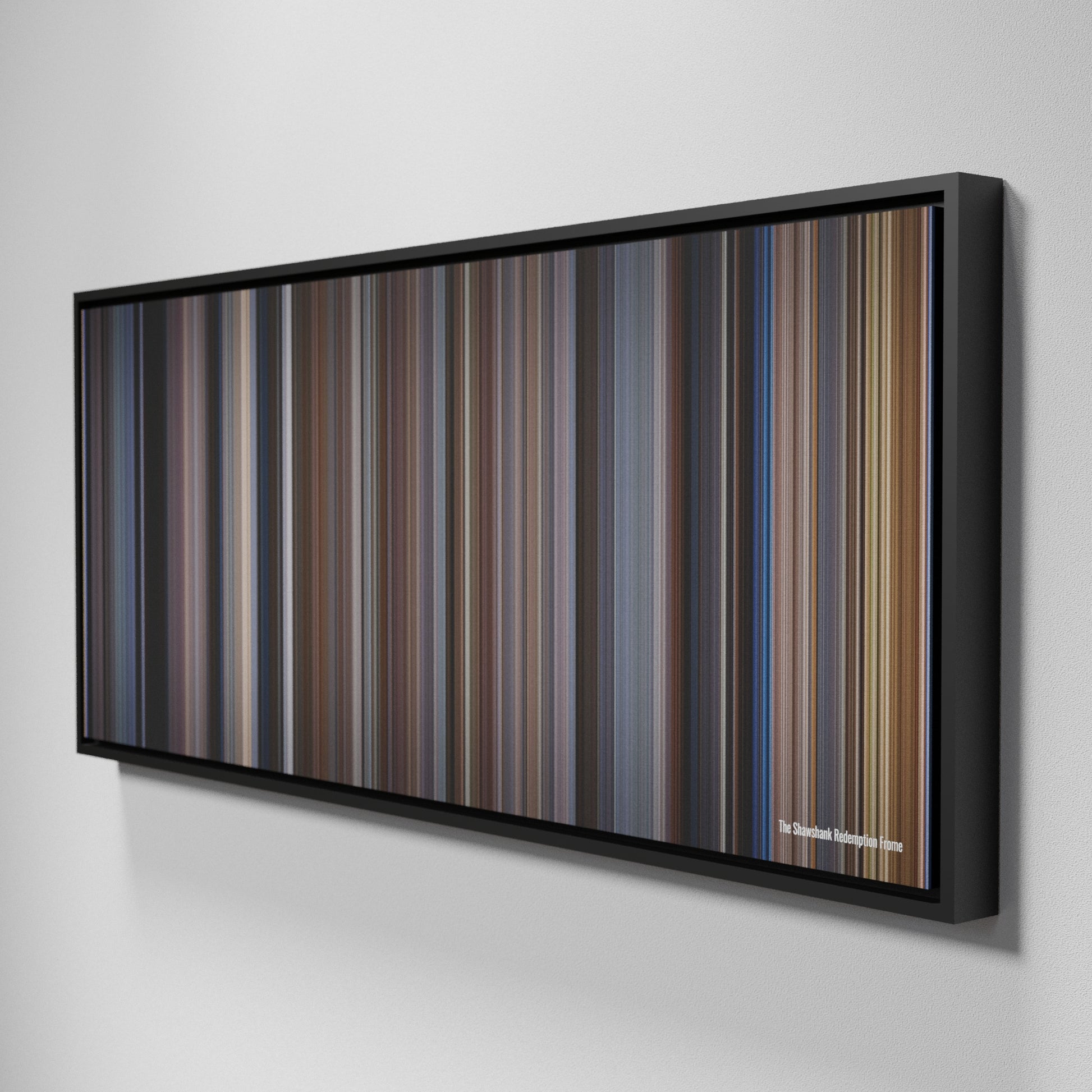 Side view of Framed Buff's of The Shawshank Redemption Frome on the wall