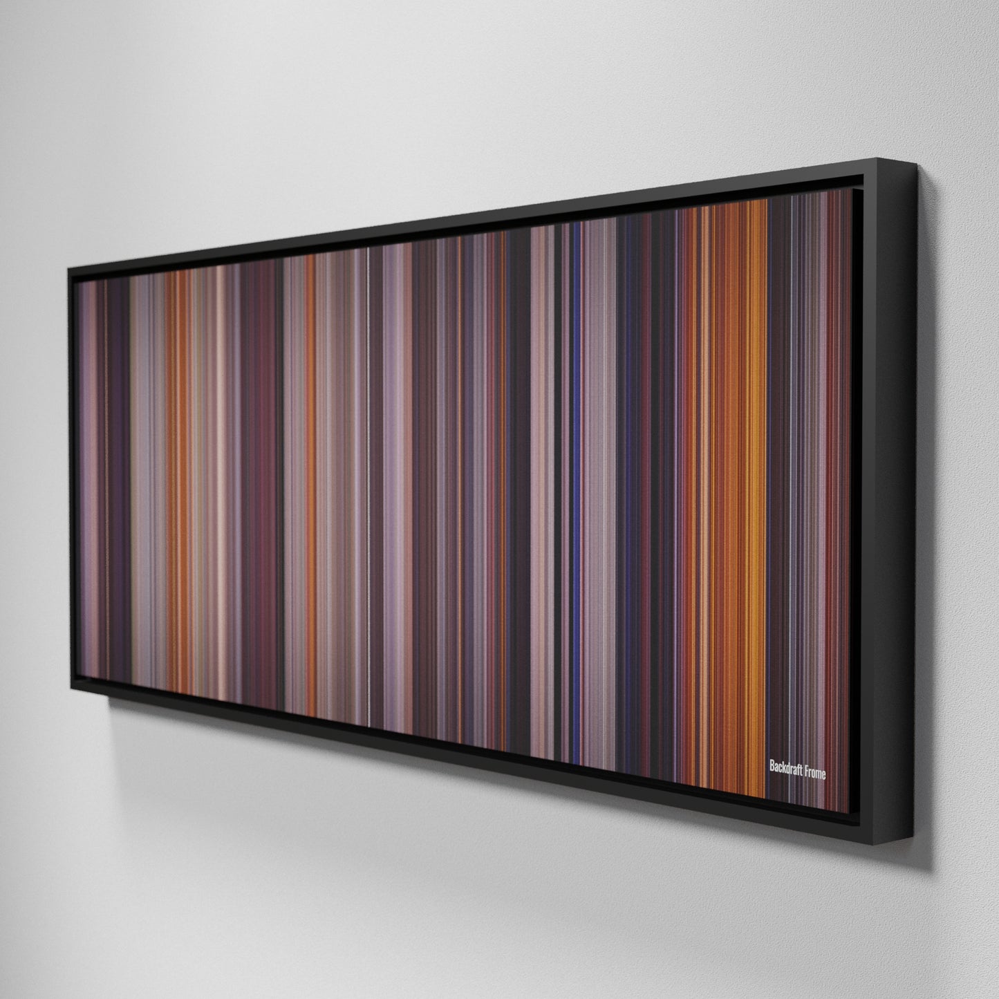 Side view of Framed Buff's of Backdraft Frome on the wall