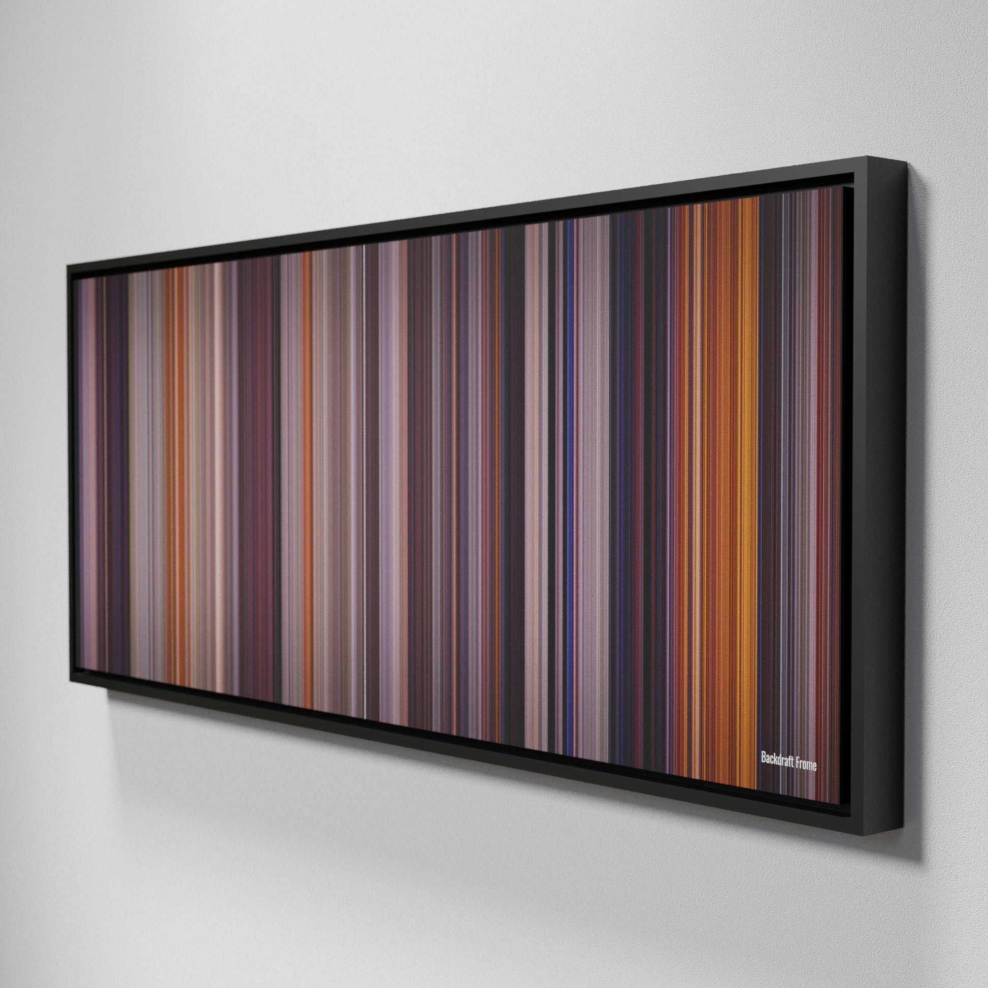 Side view of Framed Buff's of Backdraft Frome on the wall