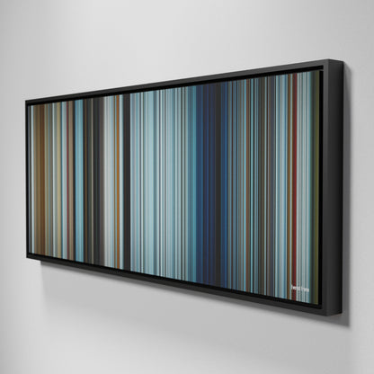 Side view of Framed Buff's of Everest Frome on the wall