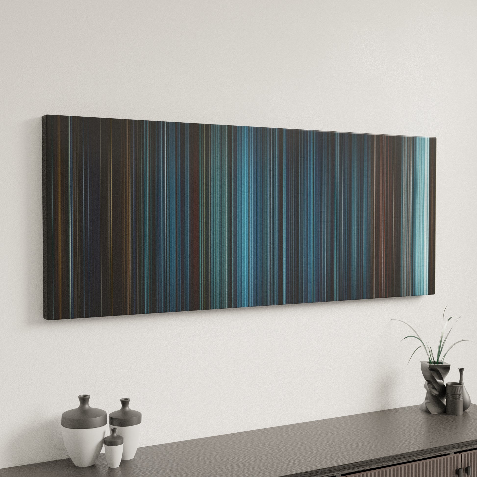 Minimal interior design with TRON: Legacy Frome on the wall